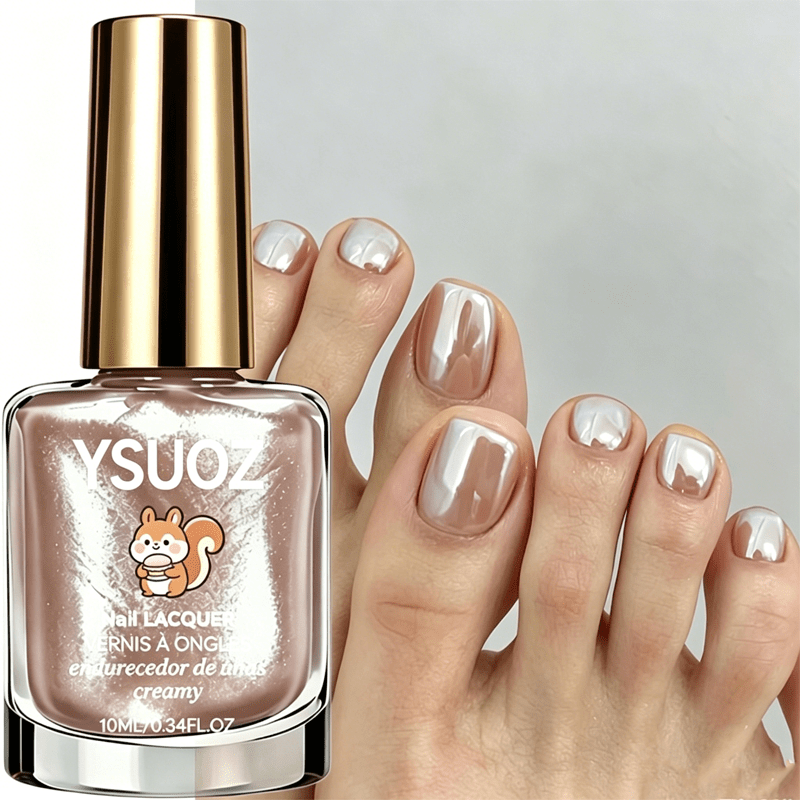 Summer Nude Pearl Nail Strengthener - Quick-drying, No Lamp Needed, Brightens Nails, Perfect For Daily Activities And Parties, Suitable For Hands And Feet, Ideal For Summer And