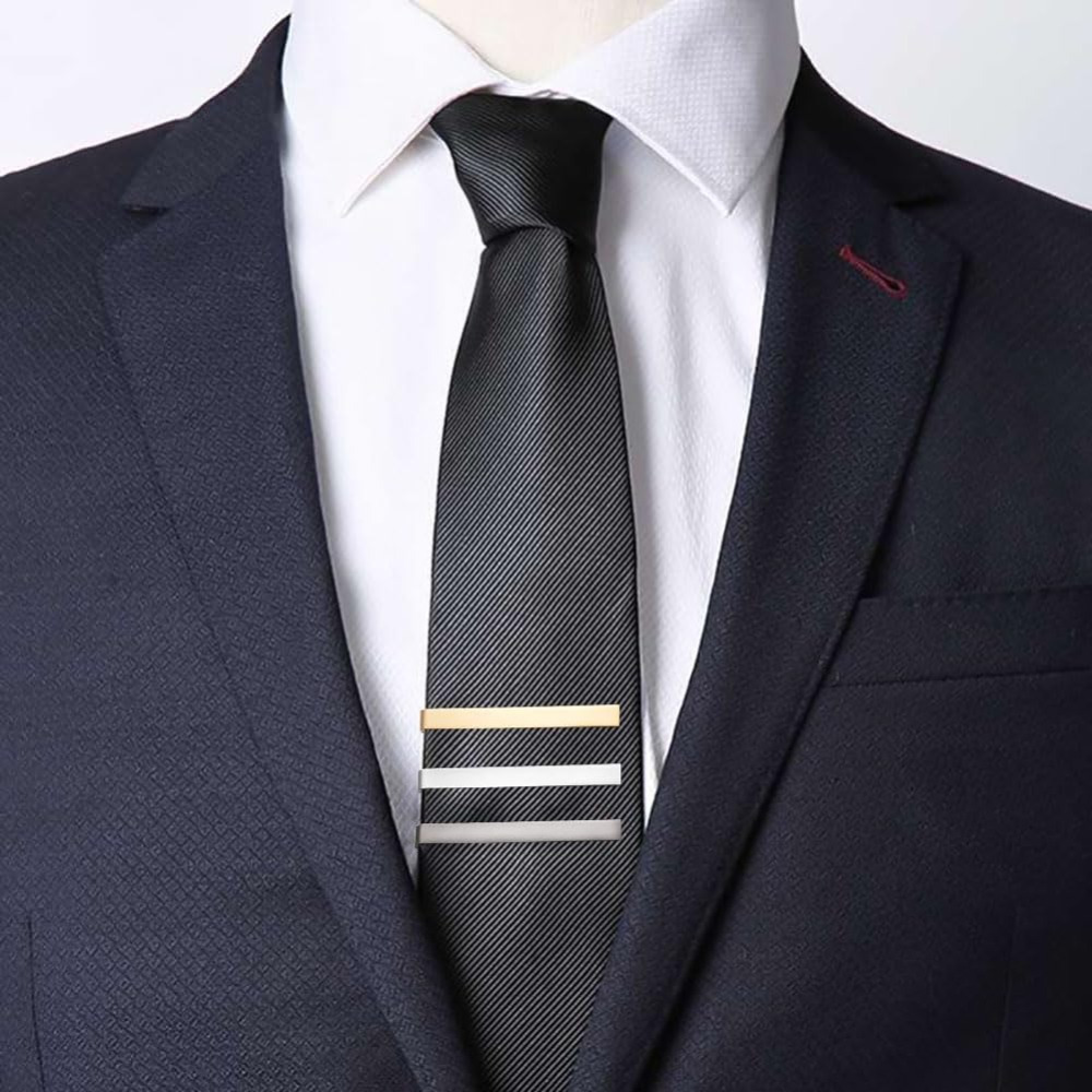 TEMU Ensemble de pince à cravate et épingle à cravate fines spéciales pour homme, et mariage