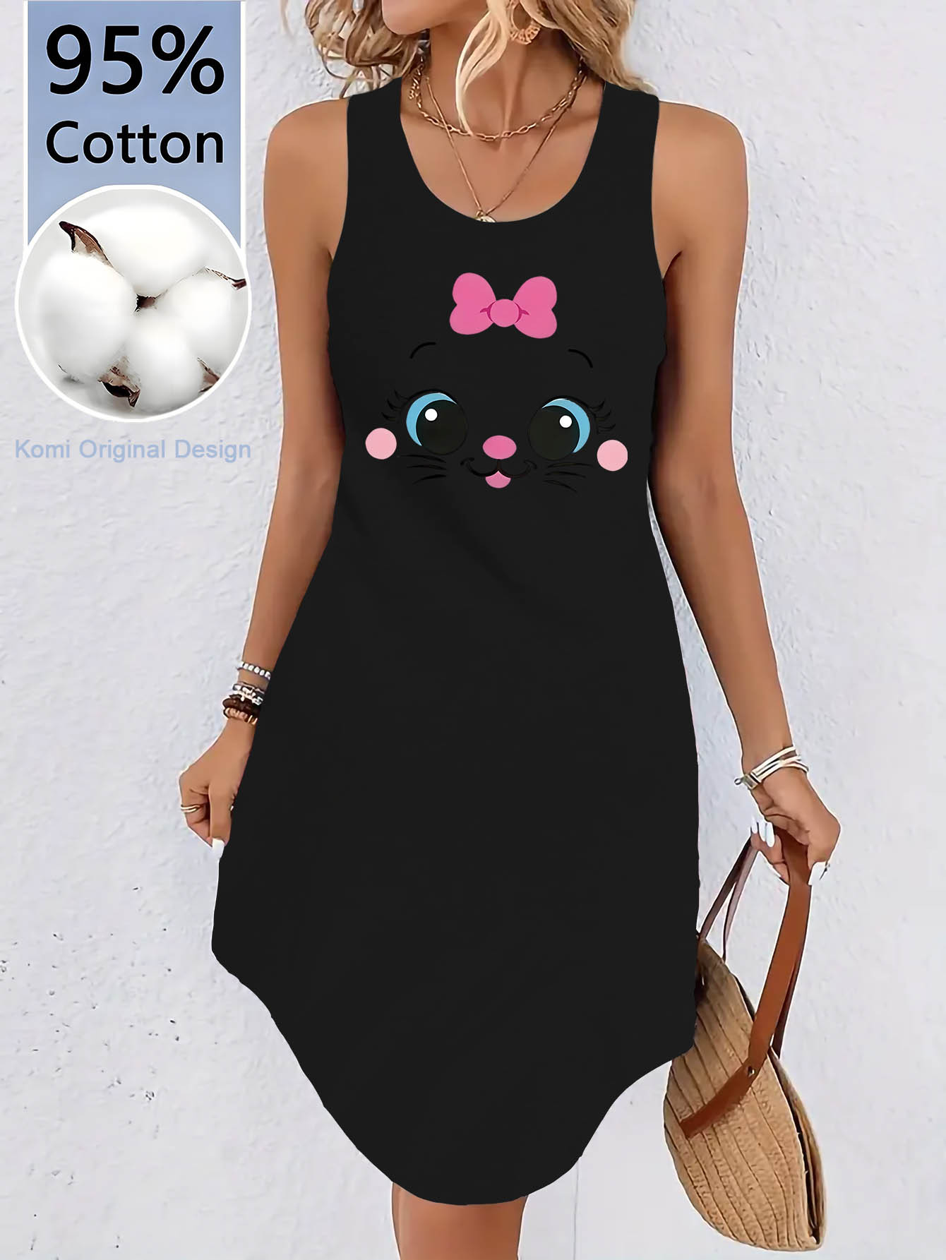 women heart tank dress boat neck empire waist sleeveless a-line mini dress  for daily - women's clothing