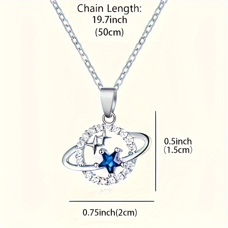 Stylish Star Pendant Necklace with Card Box