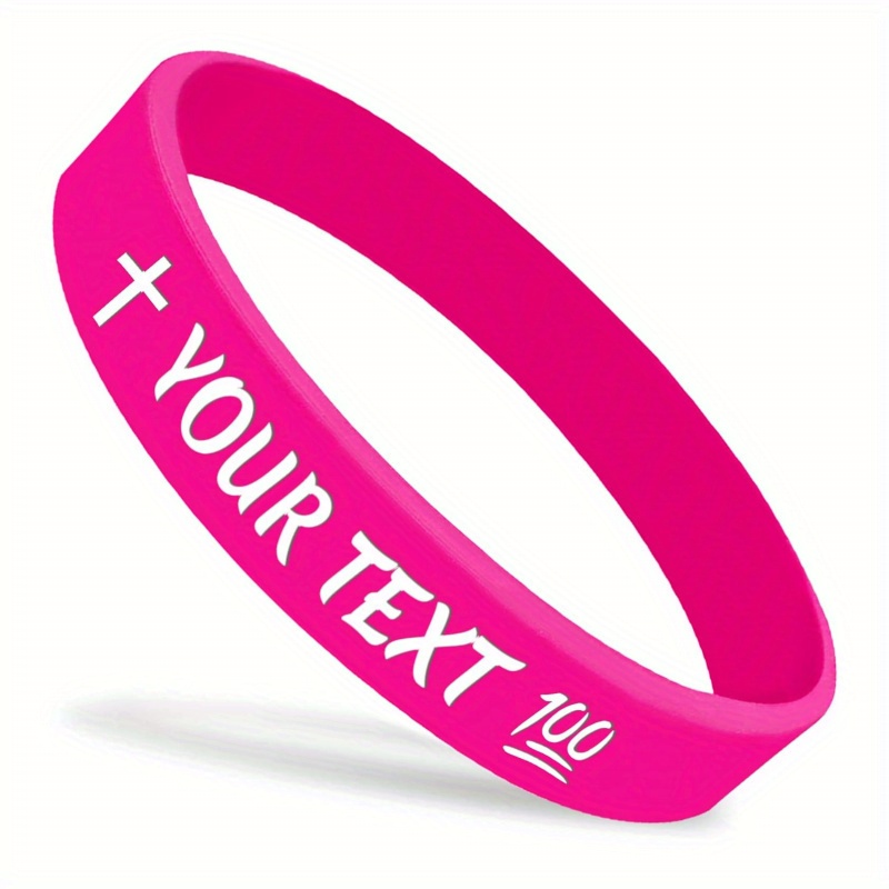 77pcs Custom Silicone Bracelets, Gift for Her