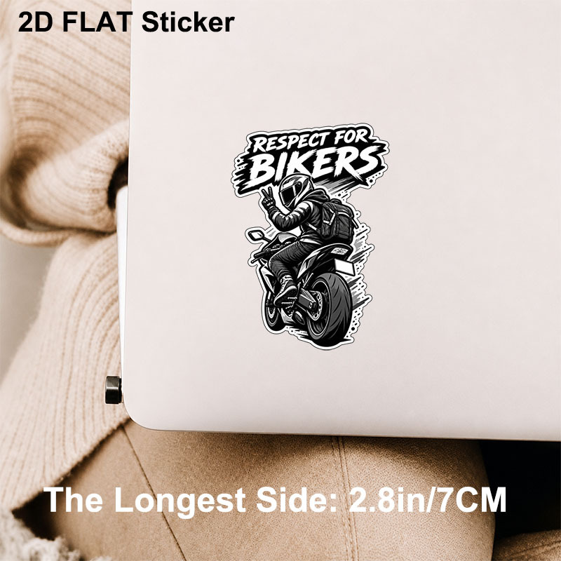 TEMU 2.7inch For - Motorcycle Rider Evergreen Decal, Motorcycle Rider Decal, Evergreen Decal For Motorcycle Rider, Motorcycle Rider Gift Idea, Laptop