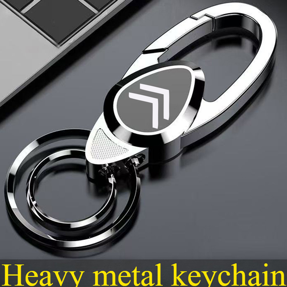 E-shop Metallkonstruktion, kompatibel mit C1/C2/C3/C4/C4L/C3 /C5/C6/C8/C- VTS 208/308/2008/3008 Hochwertiger Schlüsselanhänger – Minimalistischer, an