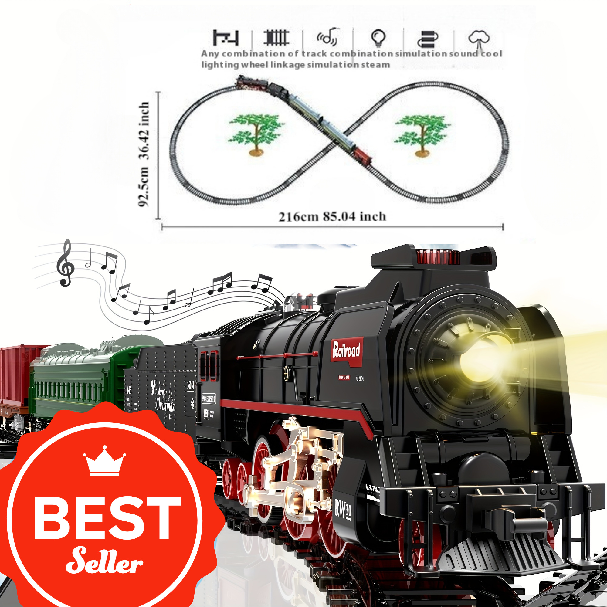 Must - Buy! The 625BY Vintage Train, with Its Deluxe Lighting And Sound Effects, Tops The List Of Birthday Gifts for Kids Aged 3 And Up