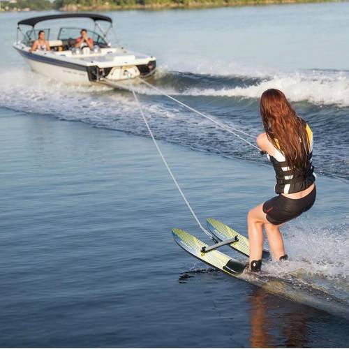 s 116 8cm training model with adjustable x 7 bindings double handle rope and removable stabilizing bar combination for youths up to 136kg ski set equipment