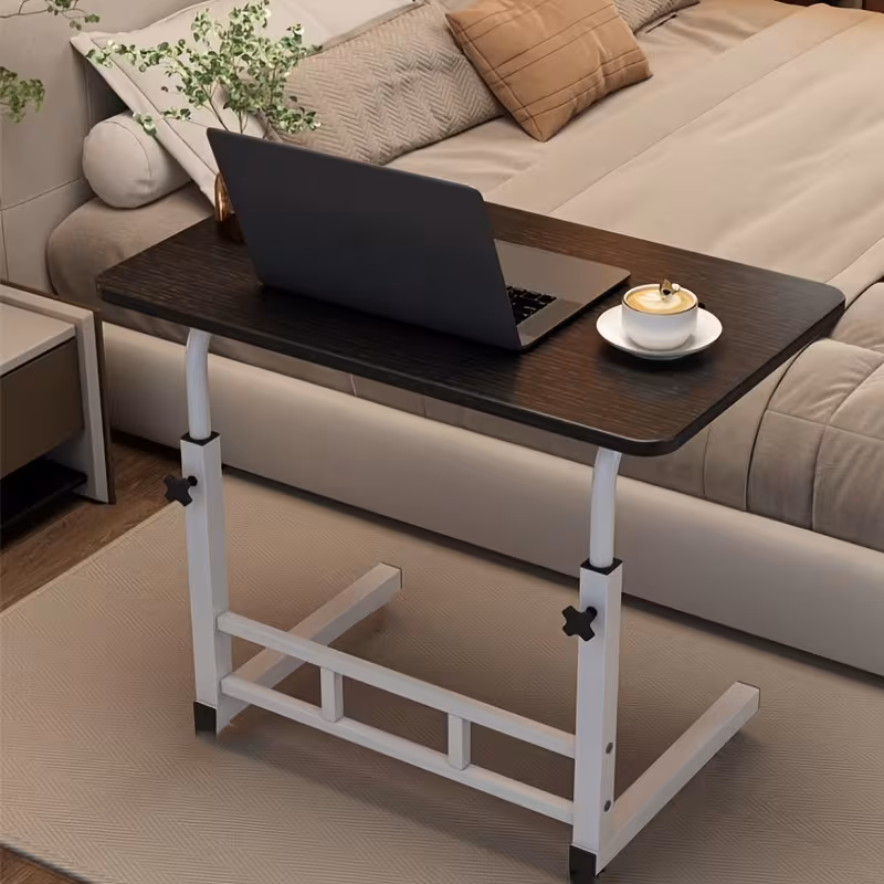 a multifunctional and portable table frame and black top easy to set up featuring a practical shelf rvs homes and dorm rooms with adjustable height and foldable design Product details 1