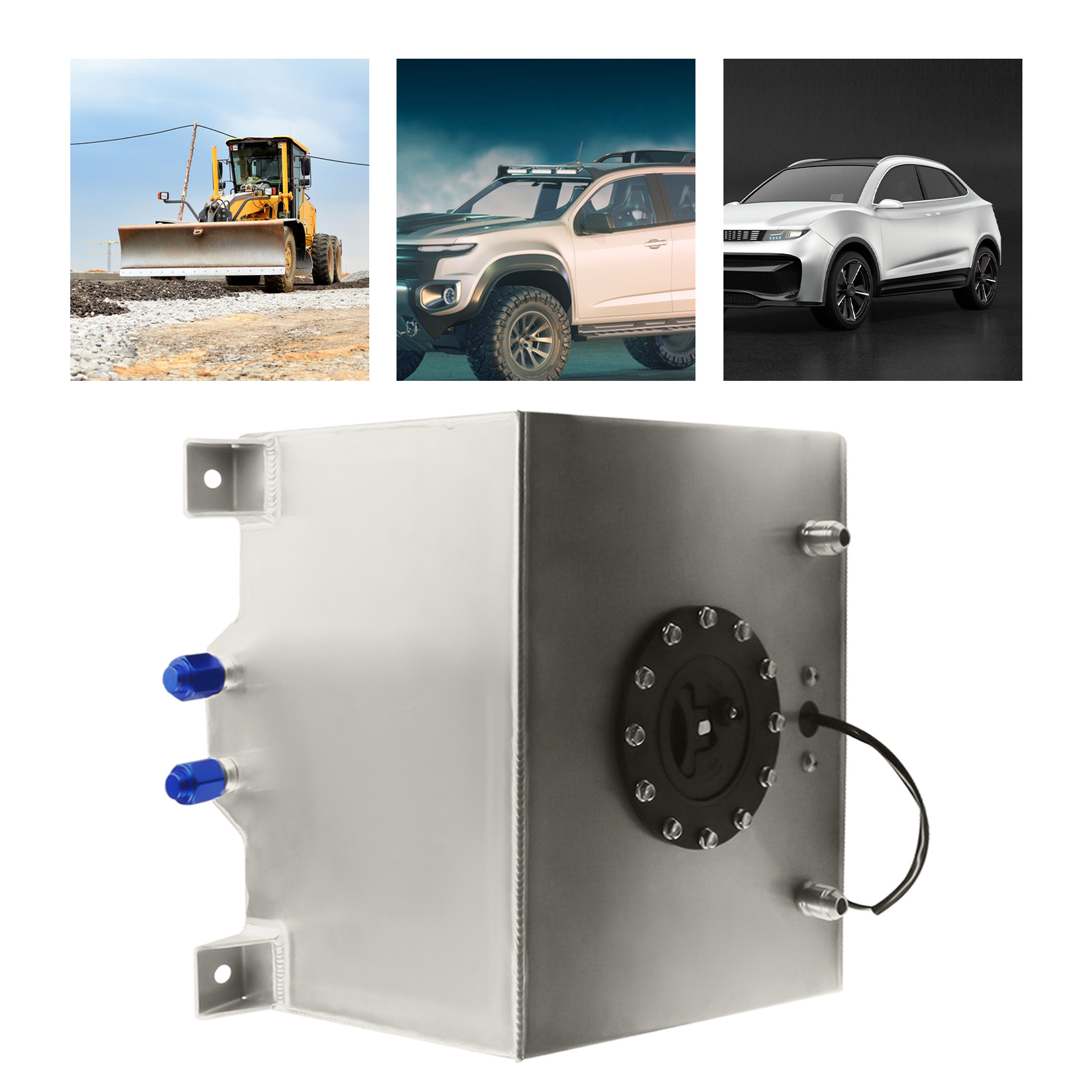 TEMU 5-gallon Aluminum Fuel Tank With Anti-shake & Vapor Explosion Prevention