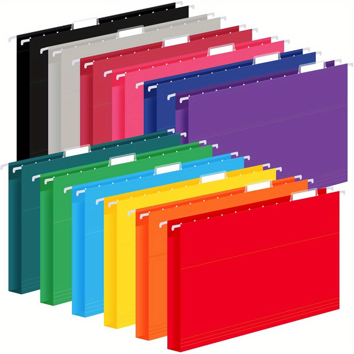 Letter Size Letter Size - 1/3-Cut Tabs, 30-Pack, Colored For Home, Office & School Organization File Folders - View #3