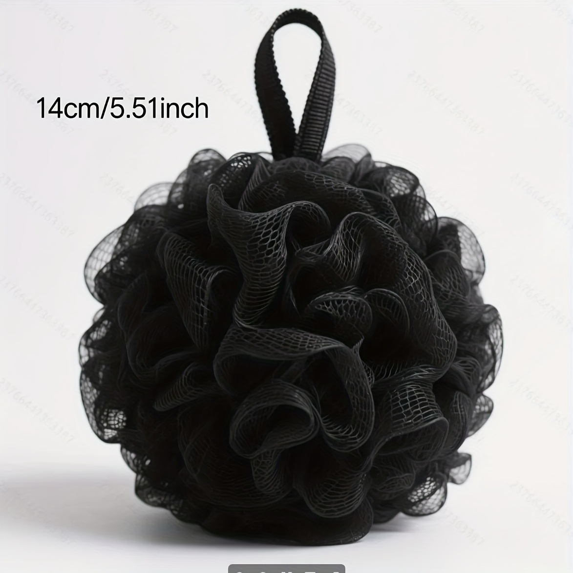 2pcs Soft Mesh Shower Sponge Set with Ergonomic Handle