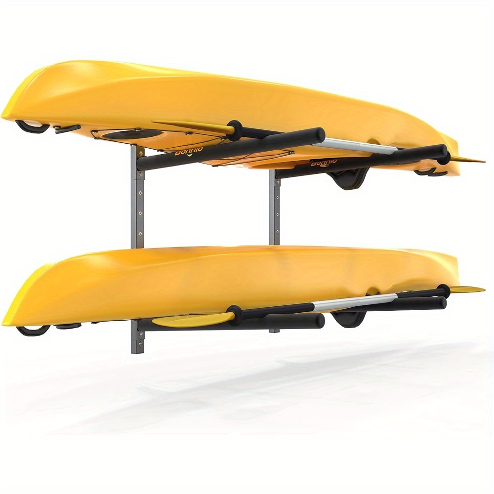 Temu – TEMU Wall-mounted Kayak Storage Rack, Made Of Sturdy Steel, Adjustable And Designed To , Featuring A Sponge Protective Cover, Ideal For Kayaks And ,