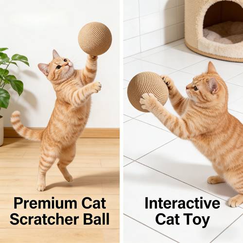 1 oversized 8cm scratching ball wear resistant sturdy and long lasting safe and non irritating to paws perfectly it cats natural scratching instinct as a teeth grinding and entertaining toy al