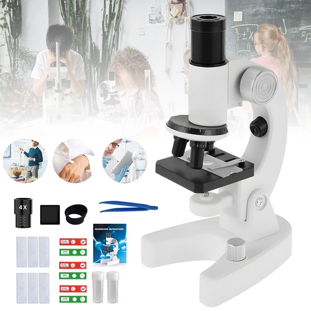 Portable Microscope With 6 Magnification Levels & Phone Stand Compatible For Smartphone Recording - Equipment Suitable For Home , Science Experiments, Biology Studies, Tablet/ Adapter Not Included