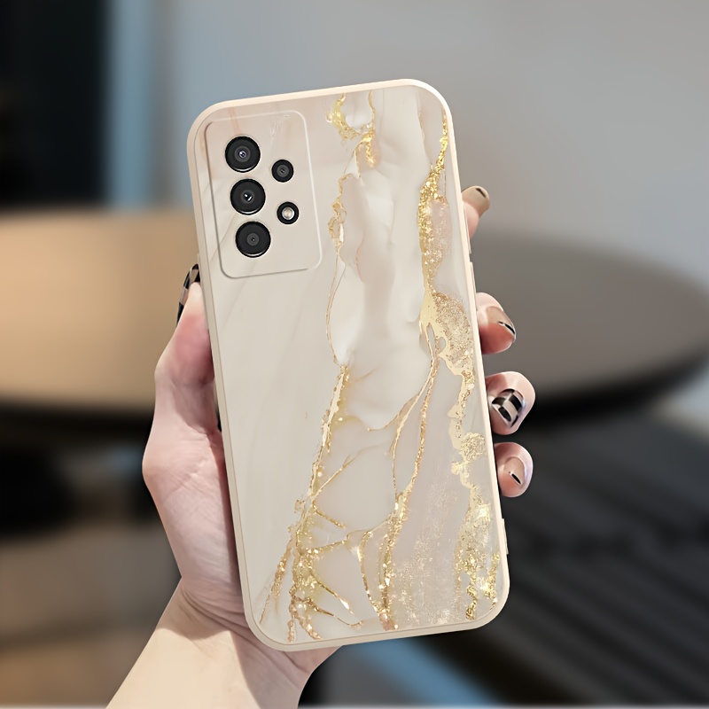 TEMU Phone Case - High-end Niche -colored Gilded Printed Pattern, Suitable For S25/s24/s23/s22/s21/s20/plus/ultra/fe,