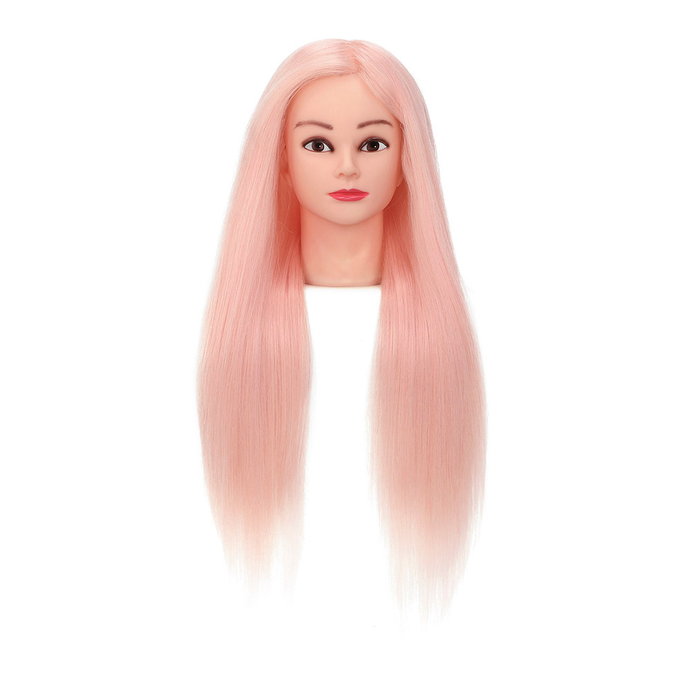 Image of Neverland 24-inch Professional Mannequin Head With Extra-long Synthetic Hairpiece - Realistic Blonde Wig, Heat-resistant Fiber Hair, Desktop Clamp Stand For Hairdresser Training