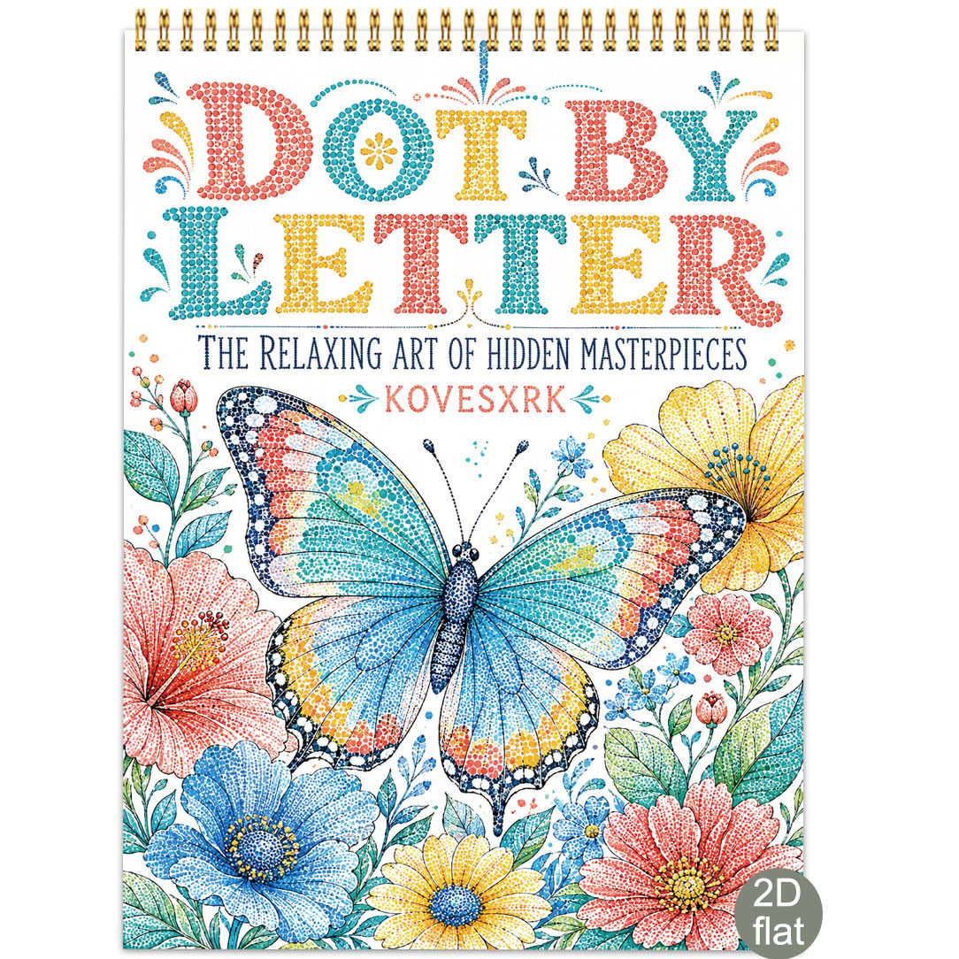 TEMU 1pc Animal Alphabet Coloring Book | Vibrant And Floral Illustration Cover Design | 8.3*11.2 Inches A4 Size | Includes 30 Creative Patterns +