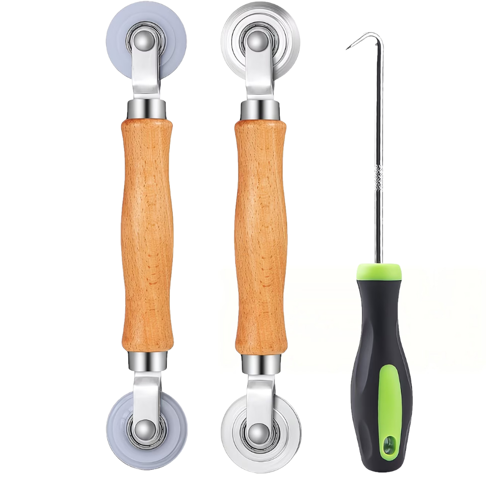TEMU 3pcs Roue de Pression en Caoutchouc pour Moustiquaire de Fenêtre, Roue de Pression pour , Outil d'Installation de Moustiquaire de Fenêtre,