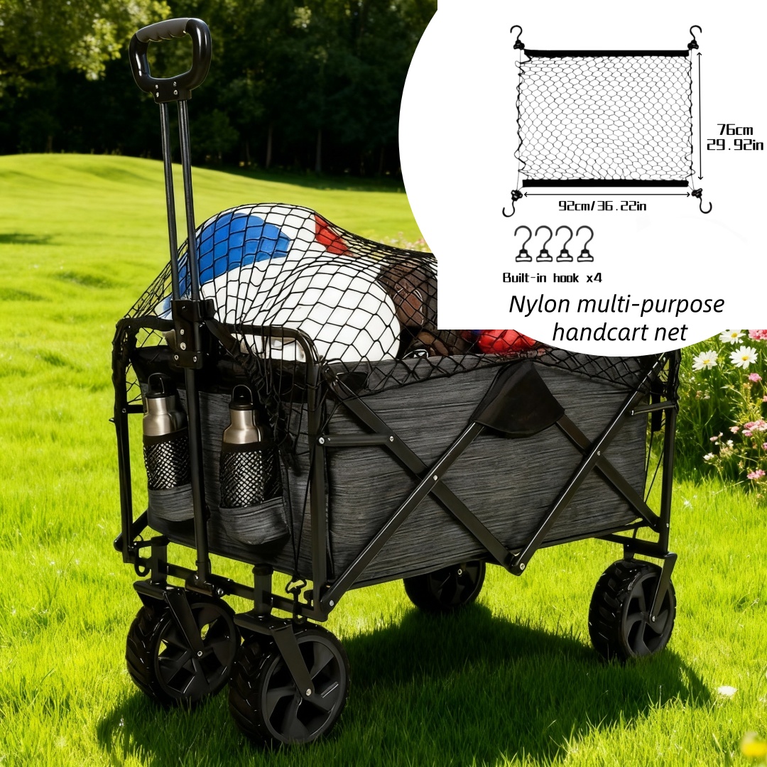 TEMU [30in-37in]sturdy And Durable Nylon Folding Cargo Net Of Durable Nylon And Is Perfect For Securing Cargo In Car Trunks, Pickup Truck Beds, Campervans, Garden , And . An For Family Use