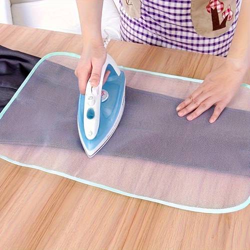 non slip heavy duty heat resistant ironing mat suitable for ironing uniform heat distribution prevents zipper tie pull machine washable ironing board pad protects fabrics iron soleplate fabric ironing mat
