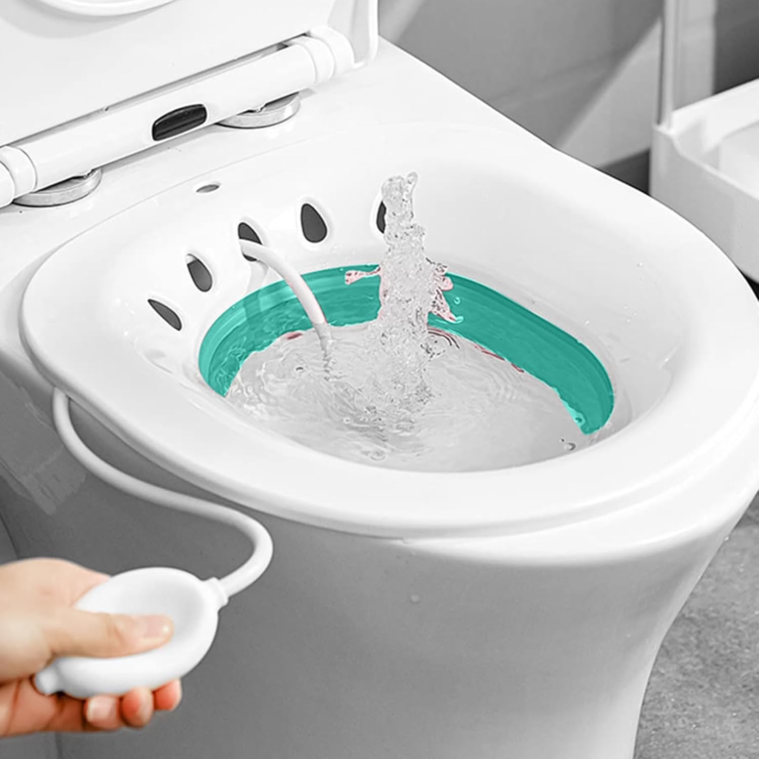 Image of Bidet For Toilet With Flushing Hose, Portable Sitz Bath, Fits Most Toilets And Is Easy To Clean, For The Elderly Pregnant Women Hemorrhoid Patients Gynecological Disease Patients