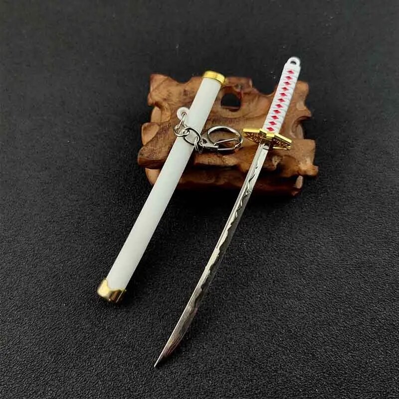 

[1pc Sword Keychain Pendant] 1pc Men's Zinc Alloy Sword And Sheath Keychain, Funky Style Model Weapon Pendant, With Novelty Gift For Festivals