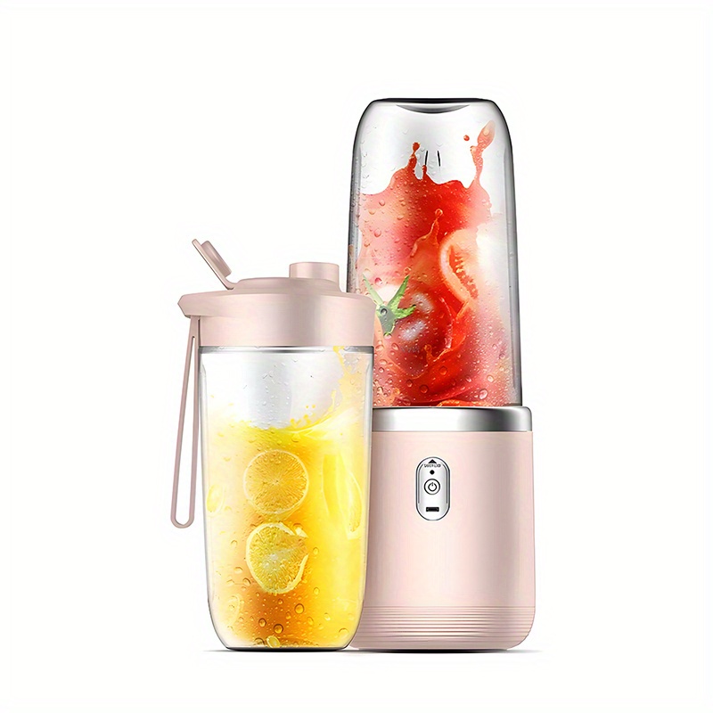TEMU Portable Blender, Personal Milkshake And Smoothie Blender, With , 2 13.53-ounce Usb Rechargeable Mini Blender Cups, With , Portable Smoothie