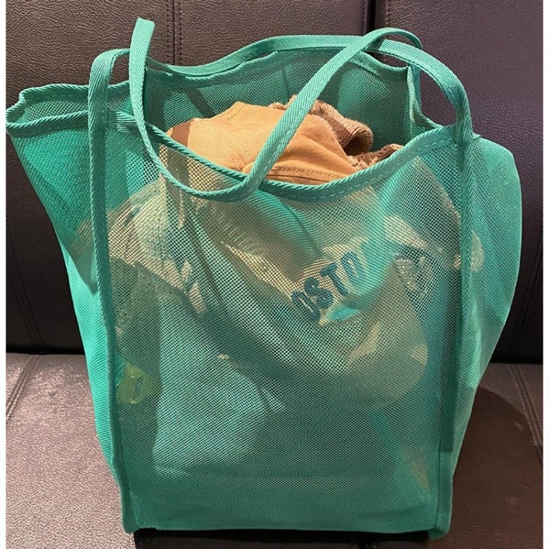 TEMU Borsa a spalla in rete stile nuovo 2026, , , grande capacit�, versatile, borsa da shopping, borsa da spiaggia