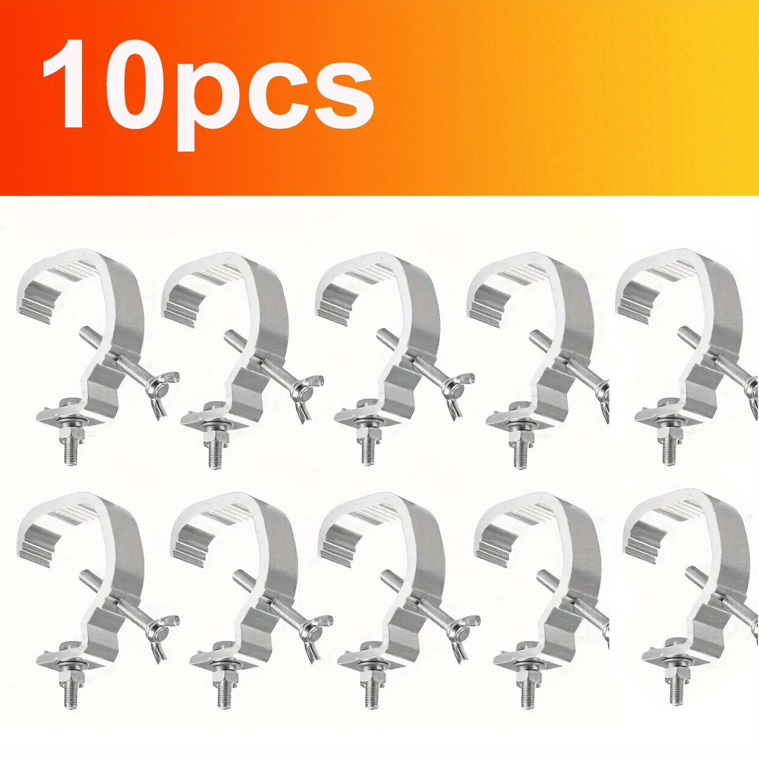 E-shop 10 verstellbare Bühnenlicht-Haken – Langlebige tragbare Einzelhaken-Lichtstative, geeignet für 30-53 Zoll (22,35-30,48 cm) Röhrenlichter,