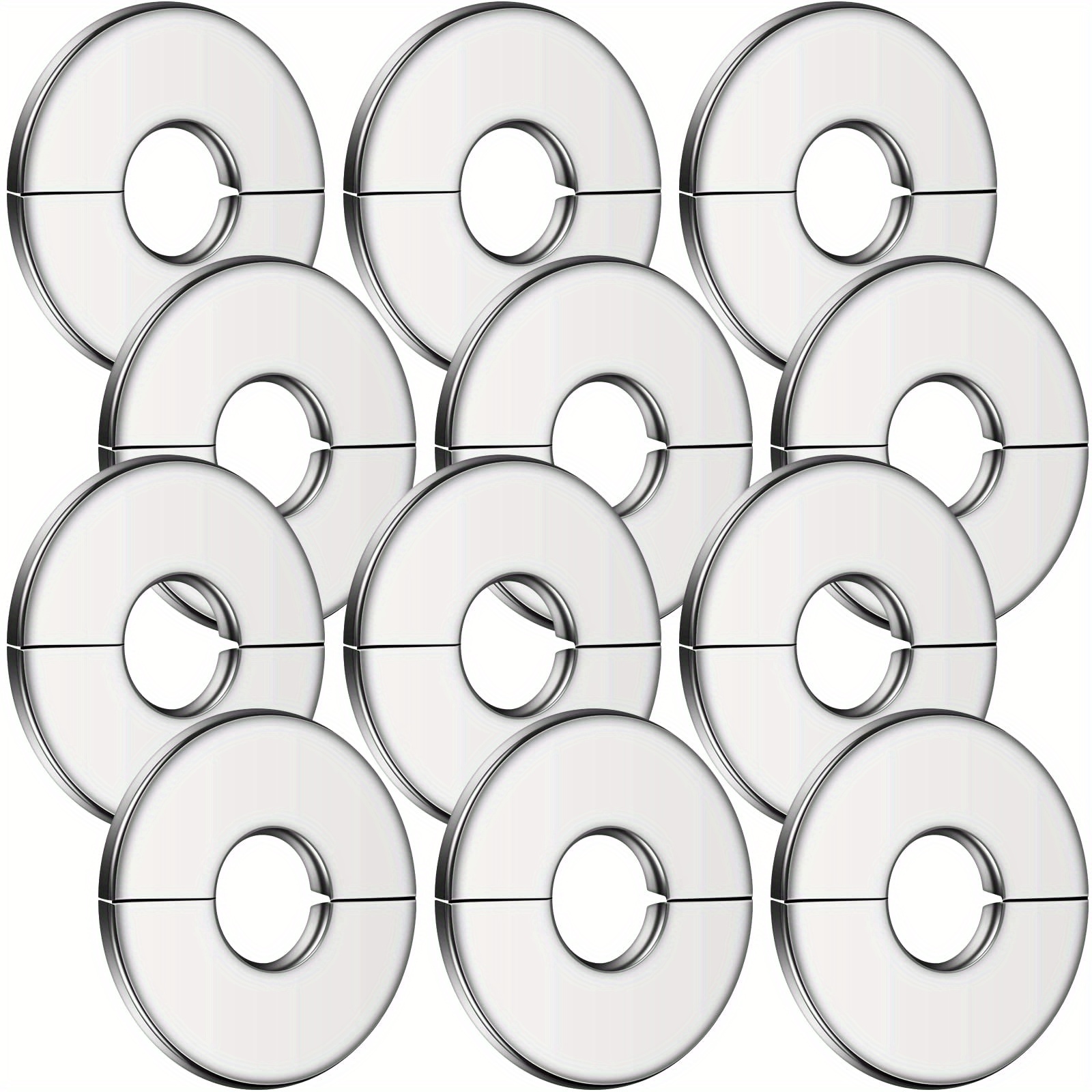 E-shop 12 Edelstahl Profi Sanitär Schild - Silberfarbene Oberfläche, 25-28 mm Öffnung, Langlebig und Rostfrei, Ideal für Sanitärwartung - Perfektes
