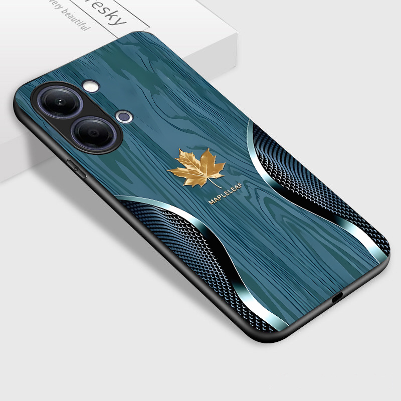Etui za telefon - Etui za Xiaomi Poco X8 Pro Max Pro Plus Pro+ telefon, zrnata javorjeva vzorec, eleganten sijajni ovitek, darilo