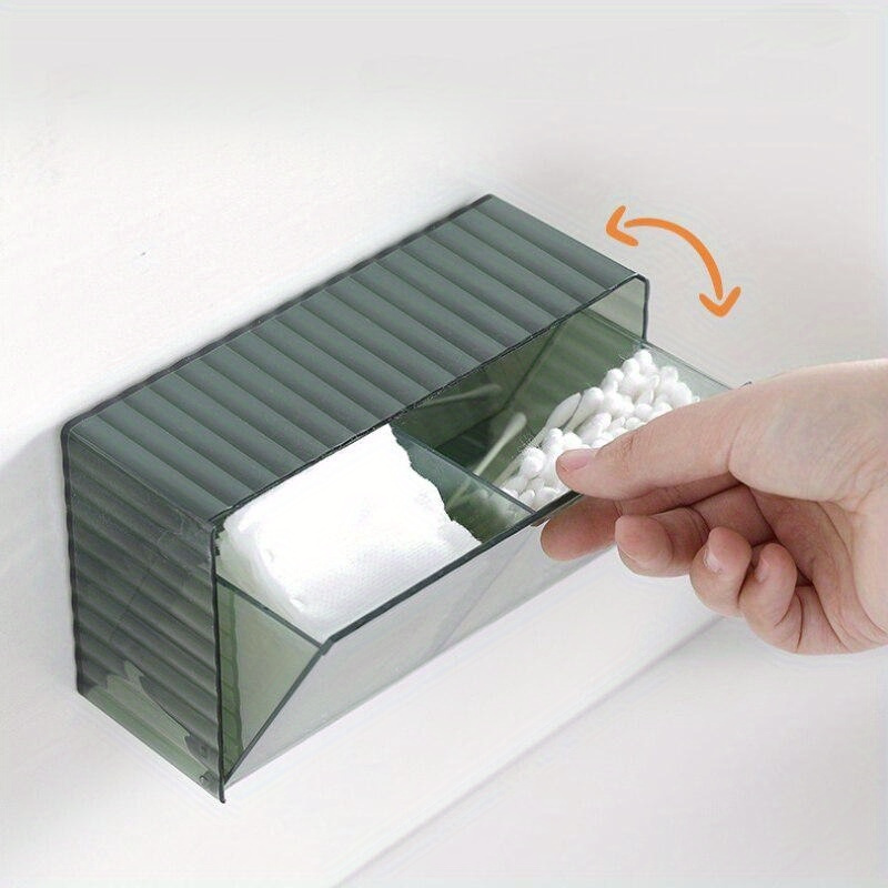 Wall-Mounted Plastic Bathroom Storage Organizer