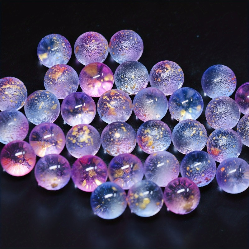 TEMU 32pcs Vintage Glass Balls With Spots - Multicolored Mottled Suitable For, Fireplace, Rv, Diy Crafts, Tabletop & Wall Art, Waterproof Durable