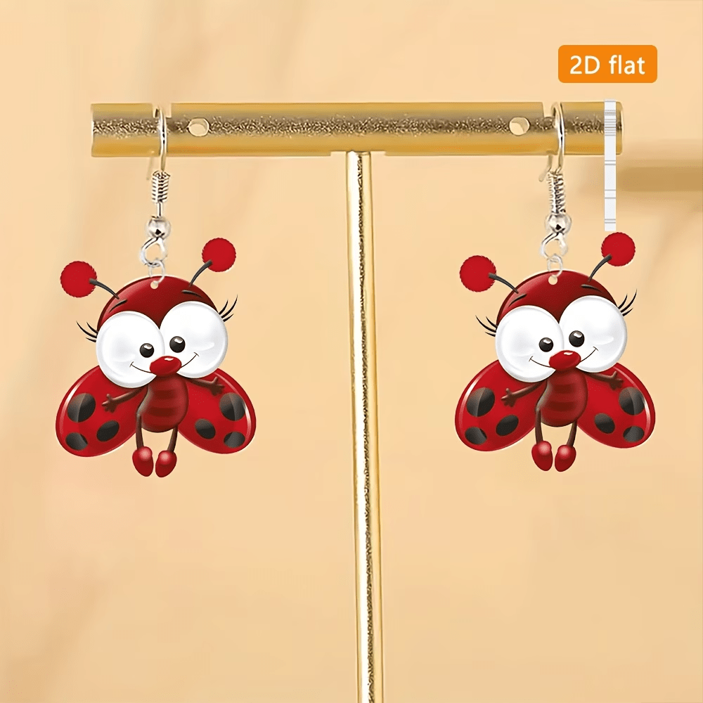 Women's Large-Eyed Insect Bug-Themed Ear Cuffs, Hypoallergenic