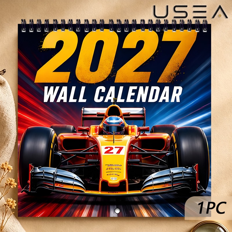 TEMU Calendrier mural 2027, Calendrier mural 2027 sur le thème de 1, Planificateur mensuel et organisateur annuel pour 12 mois avec des , Reliure