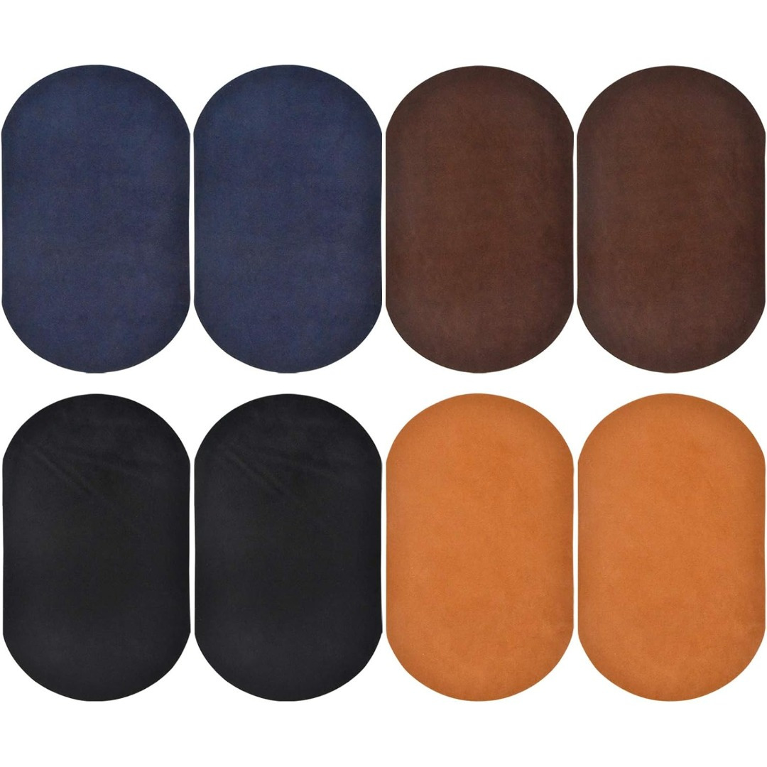 TEMU 8pcs/25pcs Iron-on Patches, Oval Iron-on, Patch Sewing Elbow Knee Iron-on, Iron-on Patch Set For Coat Sweater Fabric