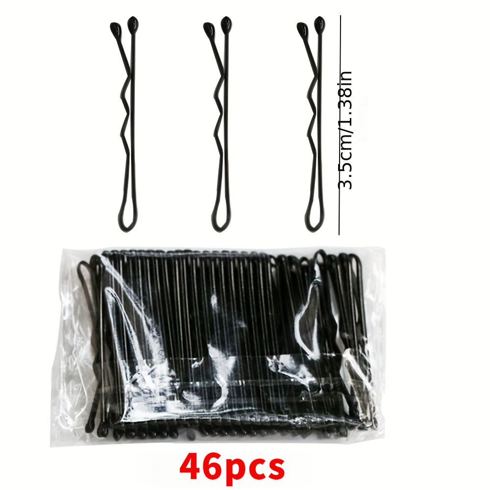 E-shop 46/96/196 Stück 1,38 Zoll Mini Haarspangen zum Stylen, kleine Haarspangen, geeignet für Damen-Duttfrisuren, Legierung Haarspangen, Haarspangen,