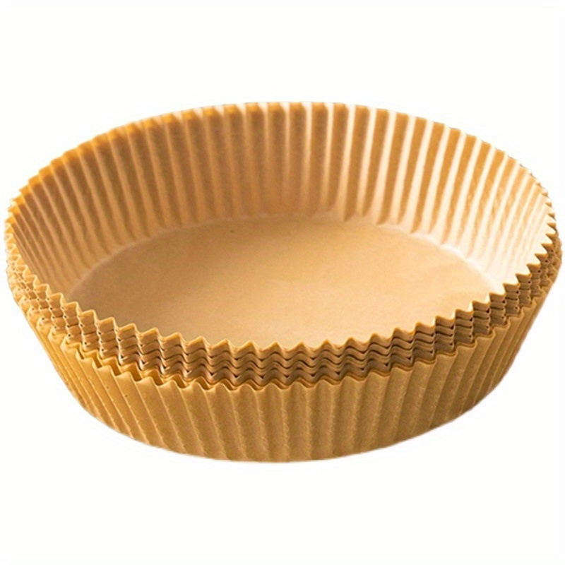 200pcs Non-Stick Air Fryer Liners - Round Paper Baking & Roasting Sheets for Healthier Cooking, Easy Cleanup, Perfect for Chicken, Fries, and Veggies, Air Fryer Accessories