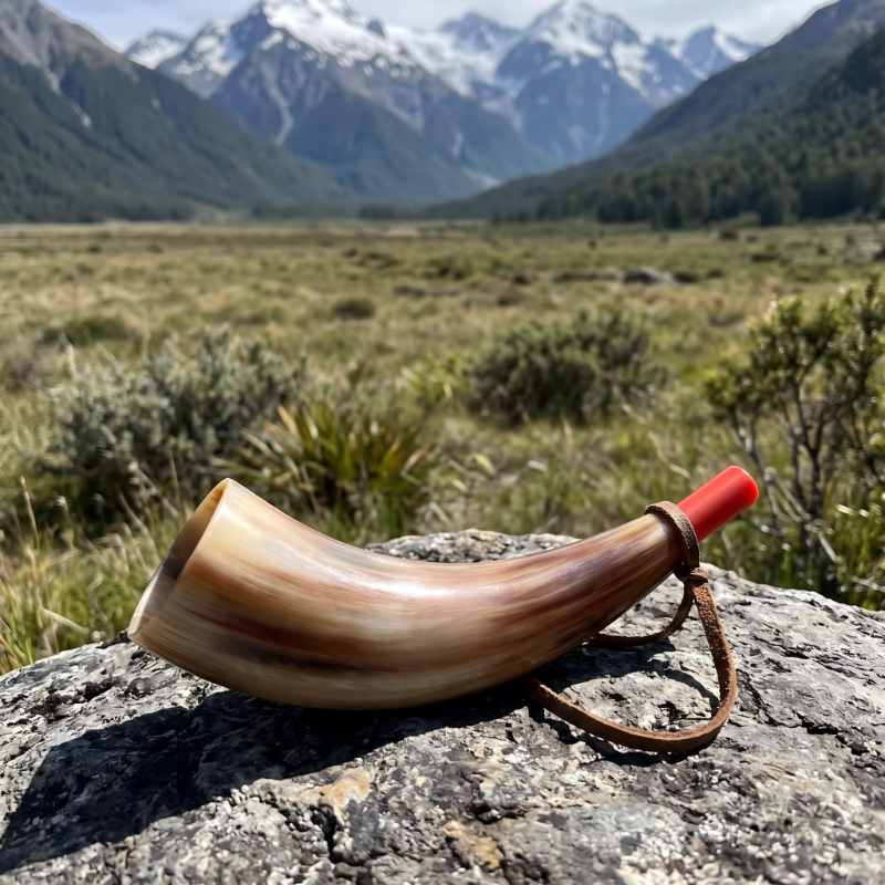 TEMU Random Color Straight-mouth Natural Horn-shaped Trumpet, Craft, Collectible, Father's Day Gift