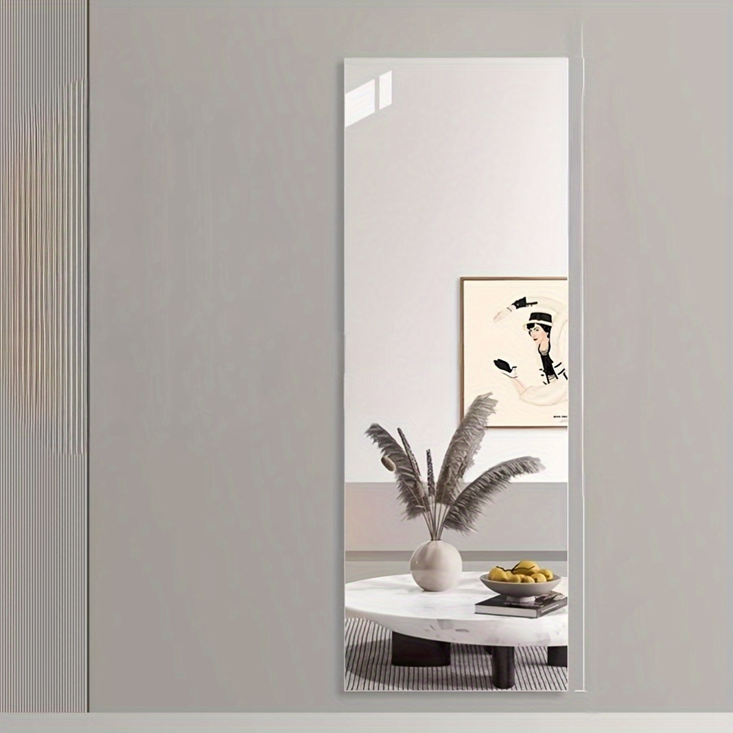 Scratch-Resistant HD Acrylic Wall Mirror, Lightweight Design