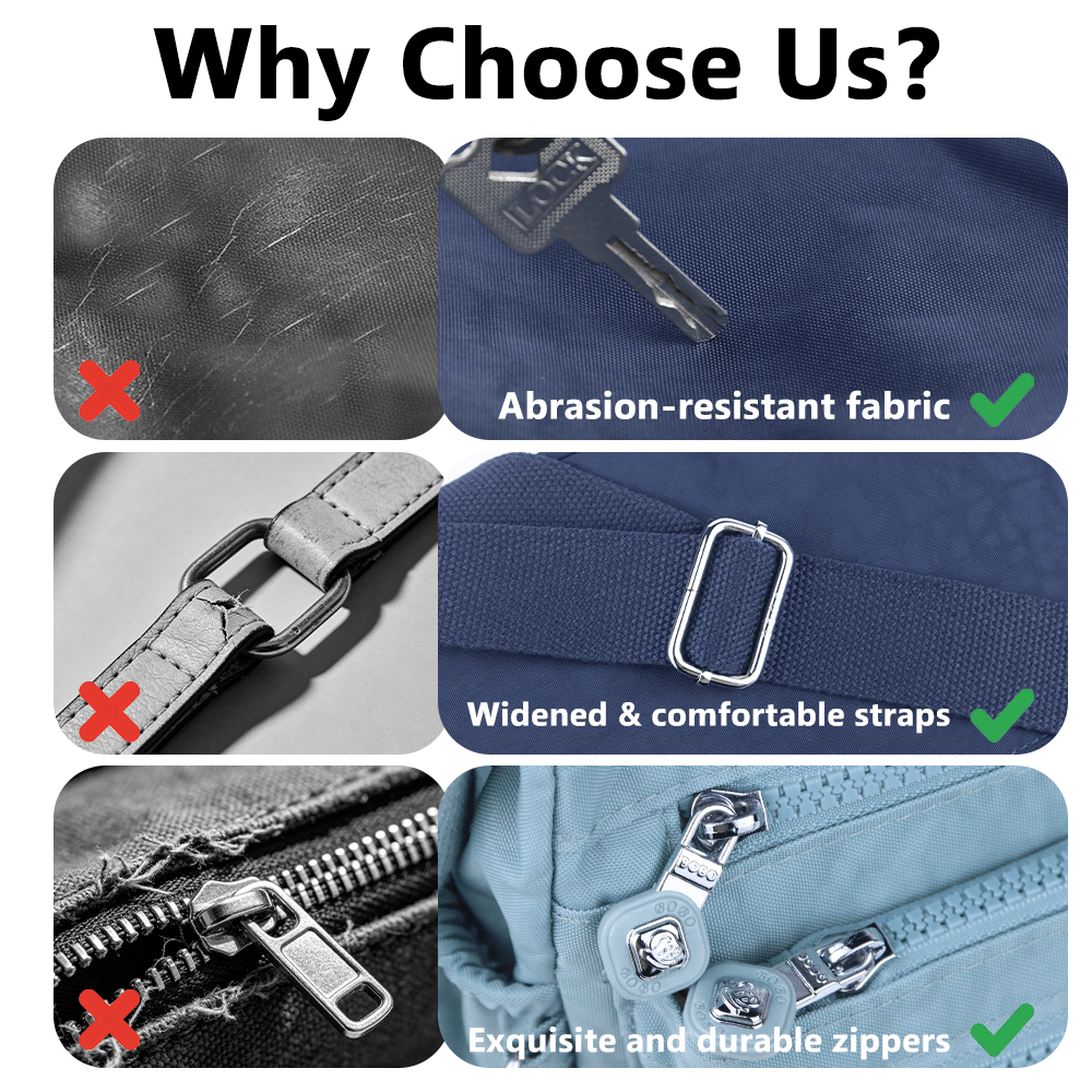 stylish lightweight multi pocket unisex crossbody bag with pendant elegant durable womens shoulder bag sturdy anti theft womens crossbody bag durable fabric multiple compartments adjustable straps perfect for travel daily use commuting Product details 12