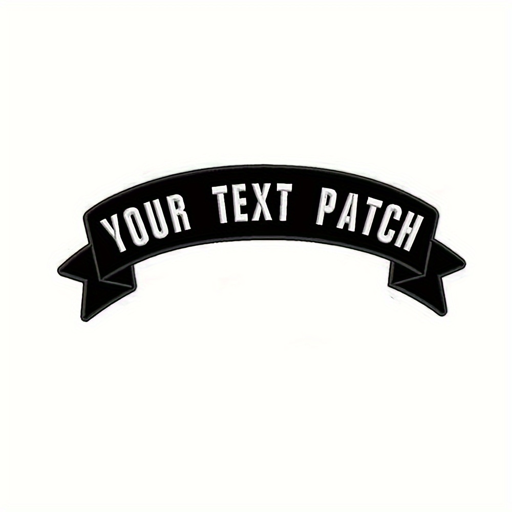 TEMU 1 Customizable Motorcycle Badge, Personalized Embroidered Patch, Suitable For Motorcycle Clothing, Jackets, And Vests