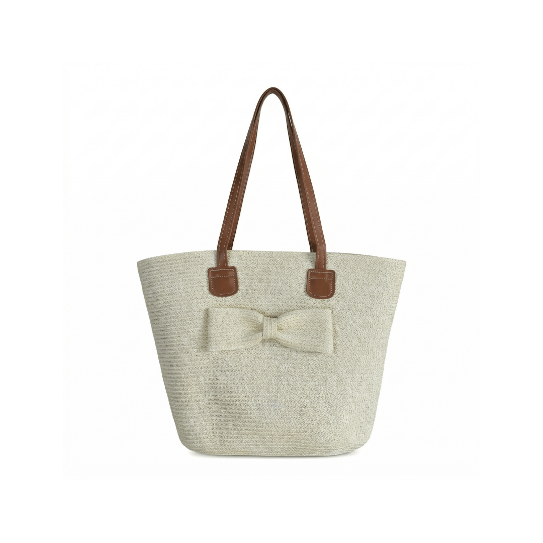 TEMU Bolso tote grande de paja para mujer para vacaciones en , bolso tejido a macramé con , bolso de casual para viajes y compras