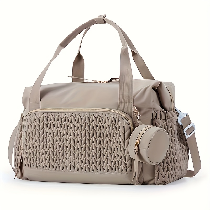 TEMU Office Bag For Work And Business Trips, Multifunctional Mommy Diaper Bag, Large Capacity Wear-resistant Travel Maternity Bag
