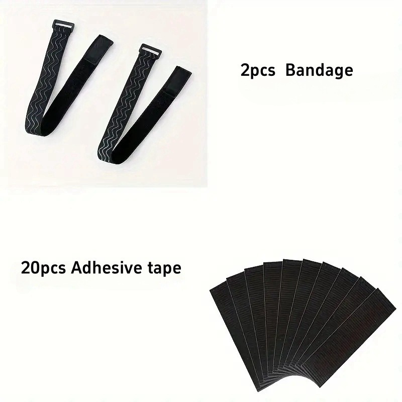 2pcs + 20pcs High-quality Over The Knee Boots Non-fall Straps - Adjustable, Detachable, And Durable High Boots Fixed Straps For And Comfortable Wear - And Install