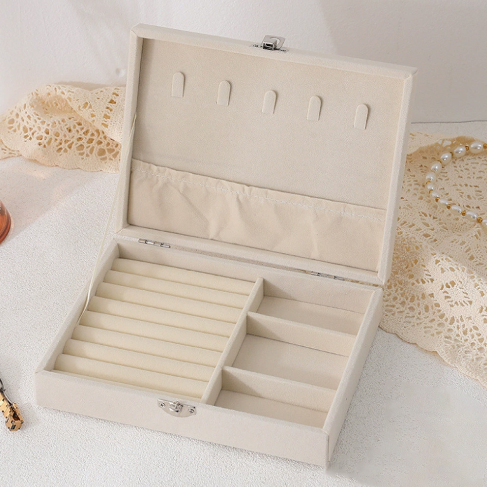 Value Set: 10 Transparent Storage Bags + 1 Jewelry Box