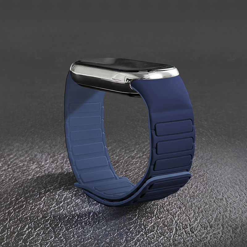 TEMU Replacement Strap For Xiaomi Mi Band 10/9/8 Nfc Smartwatches - Adjustable Magnetic Silicone Band, Compatible With Xiaomi /9/10 Nfc Smartwatches,