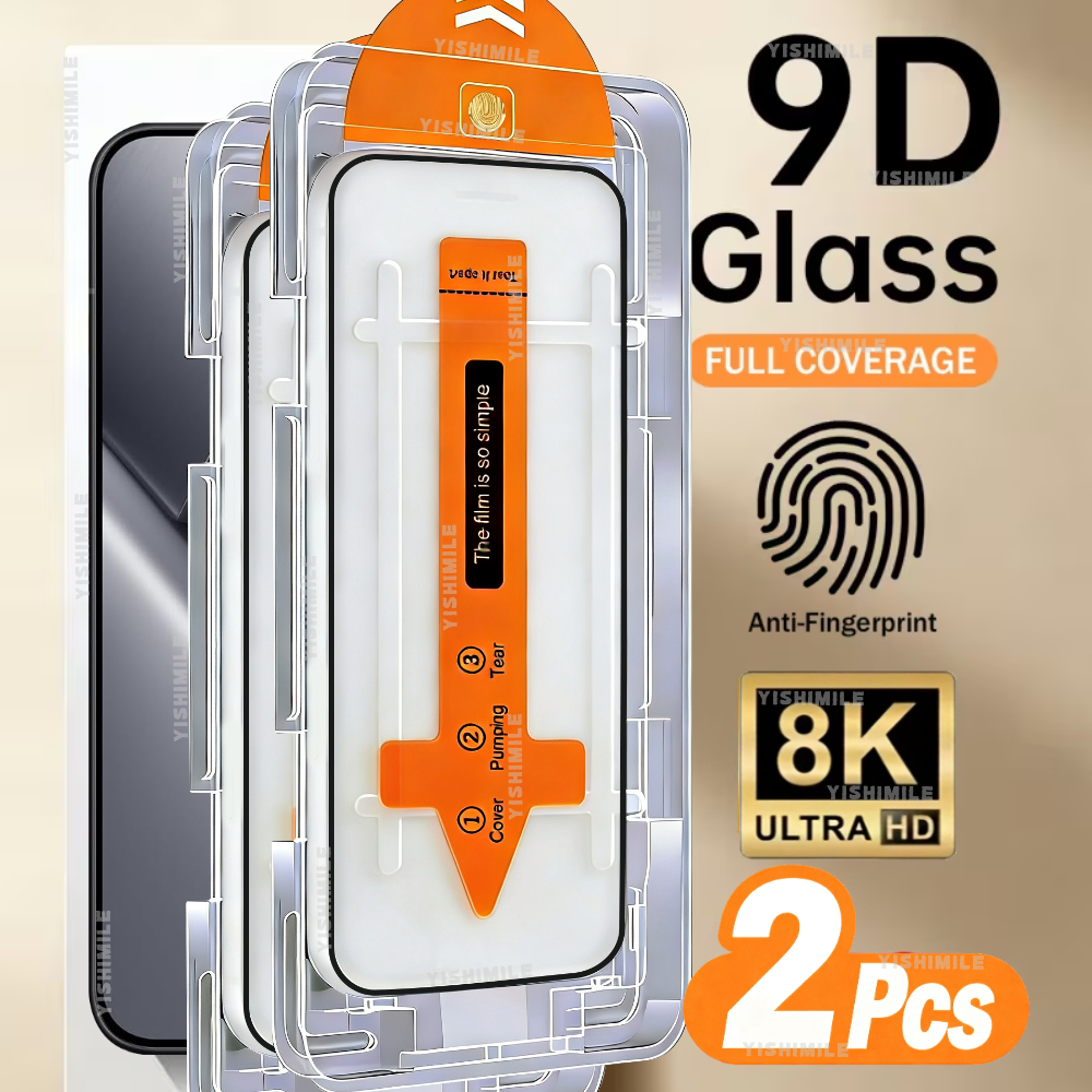 TEMU 2pcs Ultra Hd Full Coverage Tempered Glass Screen Protector, Suitable For Xiaomi Poco X7 Pro/x8 Pro/x8 Pro , 9h  Hardness, Anti-scratch,