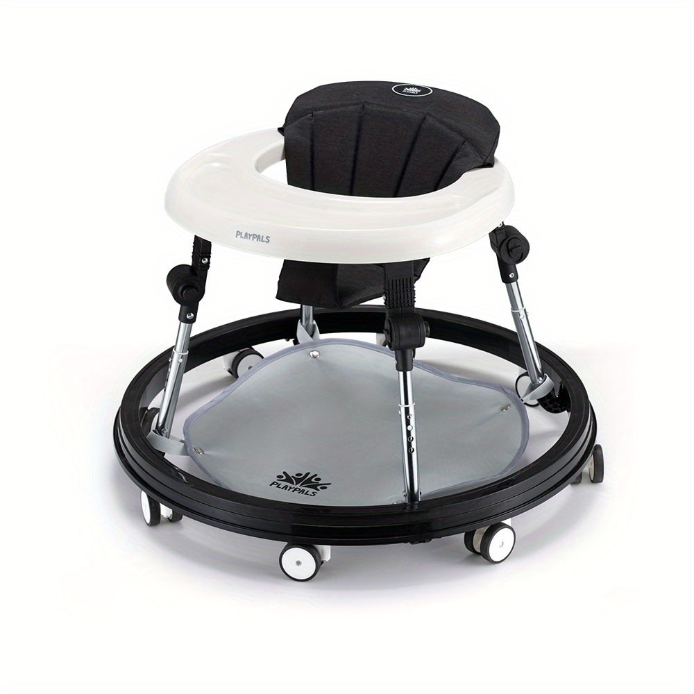 Playpals 3-IN-1 Baby Walker Adjustable Stroller Kids Ride On Toy Black, Stroller for Baby, Ride On Car, Stroller, Mobility, Compact Design, Lightweight Stroller, Durable Construction, Sturdy Frame, Push Walker, Toy For Old, Baby Toy - Image 9