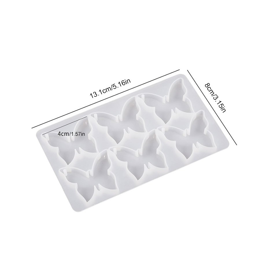 TEMU [Molde de resina] 1 pieza Molde de flexible de silicona 6 en 1 para aretes y colgantes - Duradero y fácil de limpiar, para hacer joyería DIY,