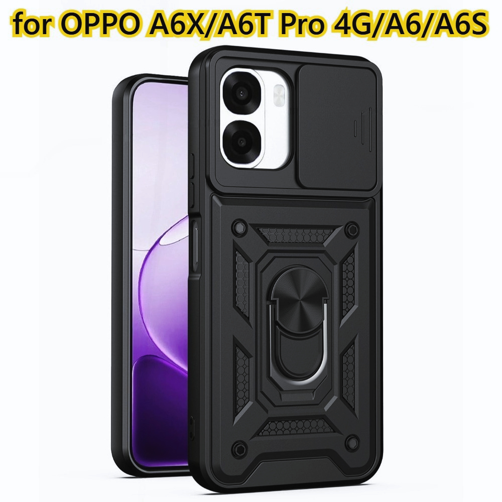 TEMU Phone Case: Armor Back Cover For Oppo A6x/ A6t Pro 4g/ A6/ A6s 4g 5g Case For Oppo A6 X S T Pro Funda Coque Car Ring Kickstand Phone Holder