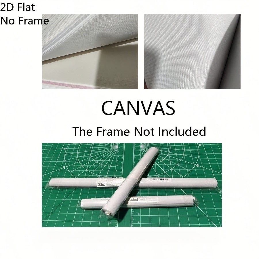 2D Flat Frameless Canvas Painting, Ancient Chinese Poster